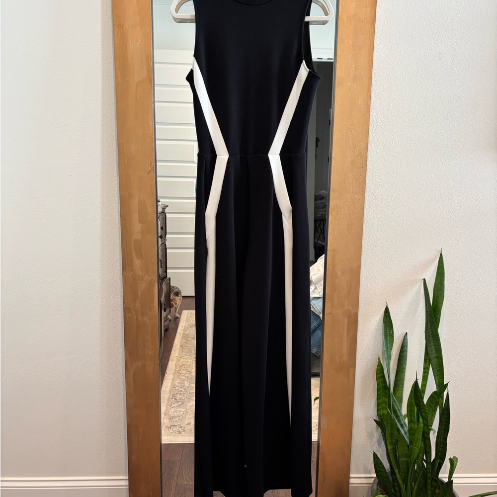 Spanx AirEssentials Sleeveless Black and White Jumpsuit!!!